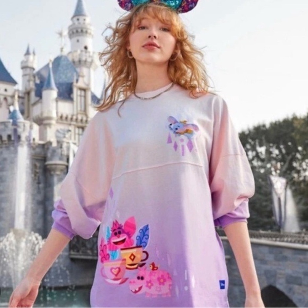 RARE Disneyland Resort X Joey Chou White Purple Ombré Character Spirit Jersey XS